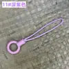 Funda para auriculares con cabeza de cuerda pequeña circular cuidadosamente seleccionada funda para teléfono cordón para teléfono adorno de cuerda de cordón con colgante circular cordón pequeño para teléfono