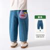 Ropa para Niños Amila 2026 Otoño Nuevo Versátil Casual Jeans para Niños Pantalones Rectos de Dibujos Animados