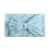 Medias Suaves de Nylon Diadema Ancha para Niños Lazo de una Sola Capa Diadema para Bebés Tocados 23 Colores en stock