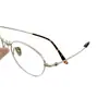 Nuevo marco de gafas ovalado de titanio B, gafas retro artísticas con lente plana bloqueadora de luz azul para estudiantes mujeres, marco de gafas para miopía 87135