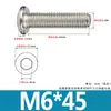 Tornillos de Acero Inoxidable 304 Biselados de Cabeza Hexagonal con Vaso Pernos Cabeza Plana Redonda Borde Biselado Accesorios para Muebles Tornillos M3M4M6