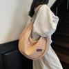 Bolsa de Lona de Grande Capacidade Feminina 2025 Nova Bolsa Esportiva Tipo Dumpling Moda Ruiying Combina com Tudo Ombro Transversal