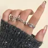 Piercing de Nariz com Contas de Zircônia Microincrustadas em Cobre para Mulheres, Exquisito, Compacto, Moderno, Luxo Leve, Sensação de Alta Qualidade, Anel Ajustável para Dedo Indicador