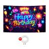 Fondo Transfronterizo Nuevo de Cumpleaños Amazon Niños Dibujos Animados Tema Dinosaurio Feliz Decoración de Fiesta Banner Personalización