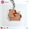 Llavero de Acrílico Personalizado para Cobaya Japonés y Coreano Capibara Lindo Divertido Divertido Pequeño Regalo Llavero Colgante Decorativo
