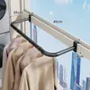 Varal de roupas para varanda, cabide de roupas para lateral de janela, varal pequeno para pendurar roupas em ambiente interno, varal de roupas para secar roupas doméstico
