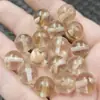 Cuentas redondas de cristal de imitación cuentas sueltas de jade de imitación cuentas de cristal de hielo para pulsera collar accesorios de joyería cuentas hechas a mano