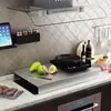 Estante de Almacenamiento para Cocina Cubierta de Acero Inoxidable para Estufa de Gas Campana Soporte para Estufa de Inducción Estante Base para Estufa de Gas Estante para Estufa de Gas Venta al por Mayor