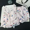 Conjunto de Pijama de Chaleco Acolchado y Shorts para Mujer, Nuevo Verano, Algodón Nube, Dulce Dibujo Animado, Niña Estudiante, Ropa para el Hogar