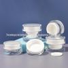 Pote de Creme de 15G-50G com Recipiente Interno de PP Acrílico Transparente de Camada Dupla para Creme Facial e Creme para os Olhos, Frasco Recarregável Cosmético de Viagem