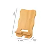 Suporte de Telefone de Madeira Criativo e Simples, Suporte Compacto para Celular e Tablet