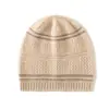 Cachemira 2026 Otoño/Invierno Nuevo Estilo para Mujer de Gama Alta Bloque de Color Tejido de Punto Trenzado Hueco Cálido Moda Gorro de Punto Casual