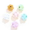Arcilla de Colores Flor Fluorescente Bola de Diamante Cuentas con Agujero Recto Accesorios para Colgante de Teléfono Llavero Collar DIY