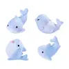 Miniaturas de tiburón y ballena para micro paisajismo, decoraciones DIY lindas y creativas, accesorios de bolsa sorpresa y adornos para coche en miniatura
