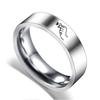 Anillo de Celebridad de Internet de TikTok Anillo Bixin de Acero Inoxidable Anillo de Pareja Simple Nicho Avanzado Ins Anillo de Lujo Ligero para Mujer