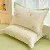 Fundas de almohada de algodón puro, un par, 48X74 Funda de almohada individual, 100% algodón, Adecuadas para todas las estaciones, Funda interior para cojín del hogar, Pieza individual 2
