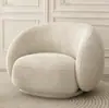 Sofá de Algodão Doce Estilo Creme Sala de Estar 2026 Novo Apartamento Pequeno Casa de Aluguel Tecido Doméstico Sofá Reto Duplo Três Pessoas