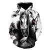 Sudadera Serie Ninja Tendencia de Animación Impresión Digital 3D Traje de Béisbol Manga Larga Dibujos Animados Sudadera para Hombre