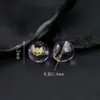 Prata 925 Banhada a Ouro Inlaid Piezoelétrico Ametista Dinheiro Pixiu Acessórios Feito à Mão DIY Joias Série Cristal Contas Espaçadoras