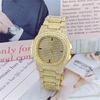 Reloj de diamantes de moda al por mayor para mujer, correa sólida de acero inoxidable, reloj para hombre, reloj de diamantes para mujer, entrega de una sola pieza