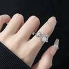 Anillo Abierto de Piedra Lunar para Mujer Diseño Nicho Estilo Coreano Ópalo Estilo Francés Distintivo Estilo Dulce Cool Gema Anillo para Dedo Índice