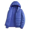 Chaqueta de Algodón con Capucha Gruesa de Invierno Nueva para Hombre, para Jóvenes y Adultos de Mediana Edad, Relleno de Plumón y Algodón, Tallas Grandes, Color Sólido, Ropa Exterior Casual