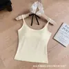 Top de tirantes cruzados de color dopamina, estilo chica picante, con espalda descubierta, con almohadillas de látex fijas, adelgazante, versátil