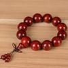 Material de Barro de Sangre de Pollo, Pulsera Auténtica de Palo de Rosa Estrella Dorada, Cuentas de Sándalo de Sangre de Alta Densidad, Joyería de Madera para Hombres y Mujeres