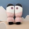 Luvas de Esqui para Casal Femininas de Inverno com Forro de Fleece Espessadas para Brincar na Neve à Prova de Vento Quentes Antiderrapantes Luvas Abafadas A21