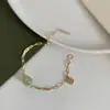 Pulsera de Aleación Imitación Jade Personaje Feliz para Mujer Diseño de Moda Ins Estilo Hada Antigua Pulsera para Novia Estudiante