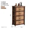 Aparador de Madeira Maciça Vintage Armazenamento Estilo Country Americano Sala de Estar Armário Antigo Pousada Armário de Jantar Balde Decorativo Criativo Armário