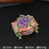 Caixa de Joias Libélula Esmaltada Estilo Europeu Armazenamento de Mesa Retangular Caixa de Joias Ornamento Presente de Aniversário para Melhor Amigo