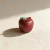 Serie de Frutas de Manzana 3D Simulada Llavero Colgante de Resina DIY Adorno de Decoración de Micro-Paisaje para Coche