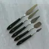 Juego de Raspadores para Pintura al Óleo con Mango de Madera y Acero Inoxidable, Espátula para Pintura, Suministros de Arte al por Mayor, Suministros para Pintura al Óleo