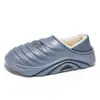 Zapatos de Algodón de Moda para Hombre Nuevas Pantuflas de Interior para el Hogar de Moda con Cubierta para el Talón para Otoño e Invierno, Pantuflas de Algodón Cálidas de Felpa con Suela Gruesa
