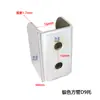 Pilar de Escada A Tubo Quadrado de Aço Inoxidável 15*30 Suporte Preto Esquerdo Direito Suporte Central Reto Suporte de Prateleira de Supermercado Acessórios de Gancho