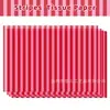 Papel de Copia Rayado Rojo Wx399 17g Papel de Envoltura a Prueba de Humedad para Regalos y Dulces Papel Decorativo Rayado Perlado