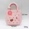 Venta Caliente Transfronteriza Bolsa de Silicona con Agujeros para Manualidades Caricatura Bolso de Playa para Niños Bolsa de Almacenamiento para Teléfono Móvil Venta Directa de Fábrica