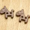 Botões Resinados Fofos em Formato de Pônei com Dois Furos, Botões Coloridos para Suéteres e Camisas Infantis, Acessórios Decorativos, Botões com Dois Furos
