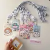 Portatarjetas Retráctil con Cuerda Larga Ji Yikawa Moda de Gama Alta Simple Tarjeta de Campus Tarjeta de Comida Estilo Ins Lindo Estudiante