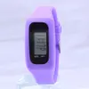 Suministro puntual pulsera podómetro electrónico silicona Reloj LED multifuncional moda deportiva podómetro reloj de regalo