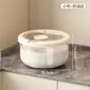 Conjunto de Recipientes Selados para Arroz Doméstico 16kg Transparente à Prova de Insetos e Umidade Caixa de Armazenamento de Arroz Cozinha Grande Capacidade Organizador de Armazenamento de Grãos