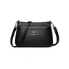 Bolso Cruzado de Cuero Suave de Gran Capacidad, Nuevo, Elegante y Versátil, de Gama Alta, para Madres y Abuelas de mediana edad