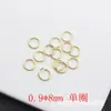 Corrente de Extensão com Fecho Lagosta de 9 Pinos Banhada a Ouro 18K Material DIY para Pulseira Colar Acessórios Dourado Conservador de Cor