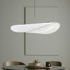 Estilo Nórdico Moderno Sala de Estar Lustre de Papel Dupont Loft Escada Mesa de Bar Luzes Design de Senso de Estilo Silencioso Lustre de Seda de Tecido