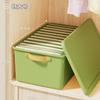 Ins Caja de Almacenamiento tipo Cajón Estilo Crema para Ropa Interior Calcetines con Tapa a Prueba de Polvo Gran Capacidad Caja Organizadora de Ropa