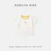 [100% Algodão] Camiseta Infantil Dudujia 100% Algodão Manga Curta de Verão para Meninos Tops para Bebês Roupas Finas de Verão para Meninas