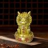 Artesanato criativo de pedra gengdang do Monte Tai moda nacional leãozinho decoração de fortuna para mesa de casa presente companheiro de viagem de Xiamen