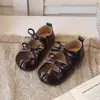 Zapatos de princesa de suela blanda para niñas estilo coreano, sandalias para bebé, nuevos zapatos transpirables para niños pequeños de verano 2026, zapatos para bebés
