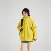 Chaqueta de esquí tres en uno para mujer conjunto de dos piezas desmontable otoño e invierno chaqueta cortavientos para exteriores unisex impermeable talla grande